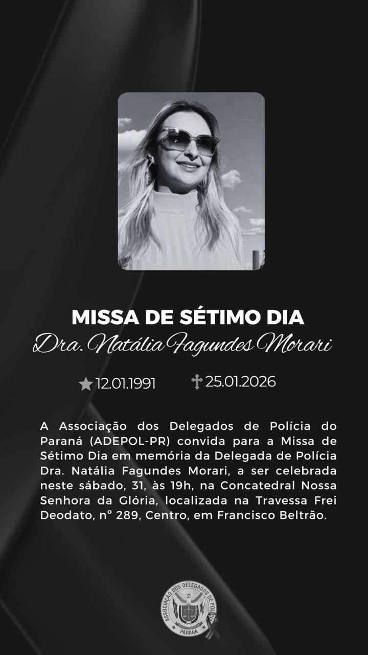 Missa de Sétimo Dia- Dra. Natália Fagundes Morari