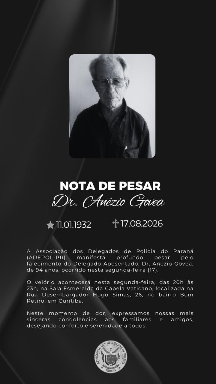 Falecimento- Dr. Anézio Govea